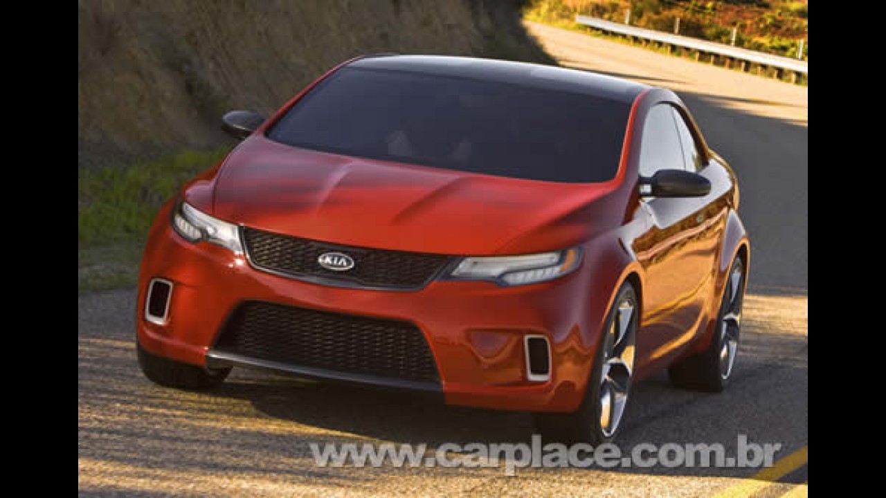Kia Forte - Kia revela imagem do novo esportivo baseado no Koup Concept