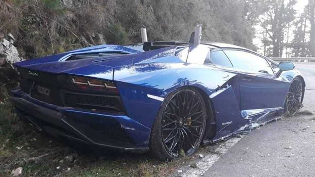 Lamborghini Aventador, accidente en Asturias