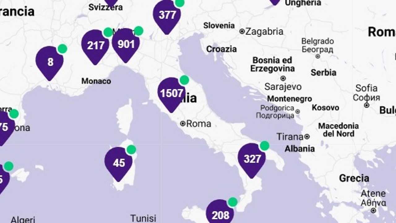 Colonnine, la situazione in Italia