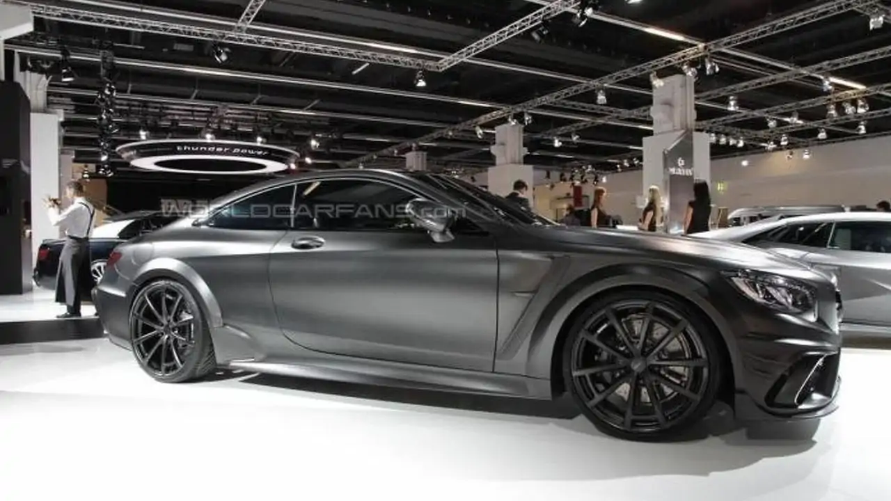 Murdered Out Mercedes Amg S63 Coupe Black Edition By Mansory Packs 1 000 Ps In Frankfurt