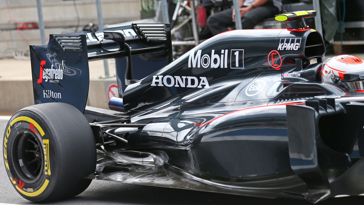 Jenson Button Mclaren Mp4 30 Engine Cover And Rear Suspension Detail 1138672