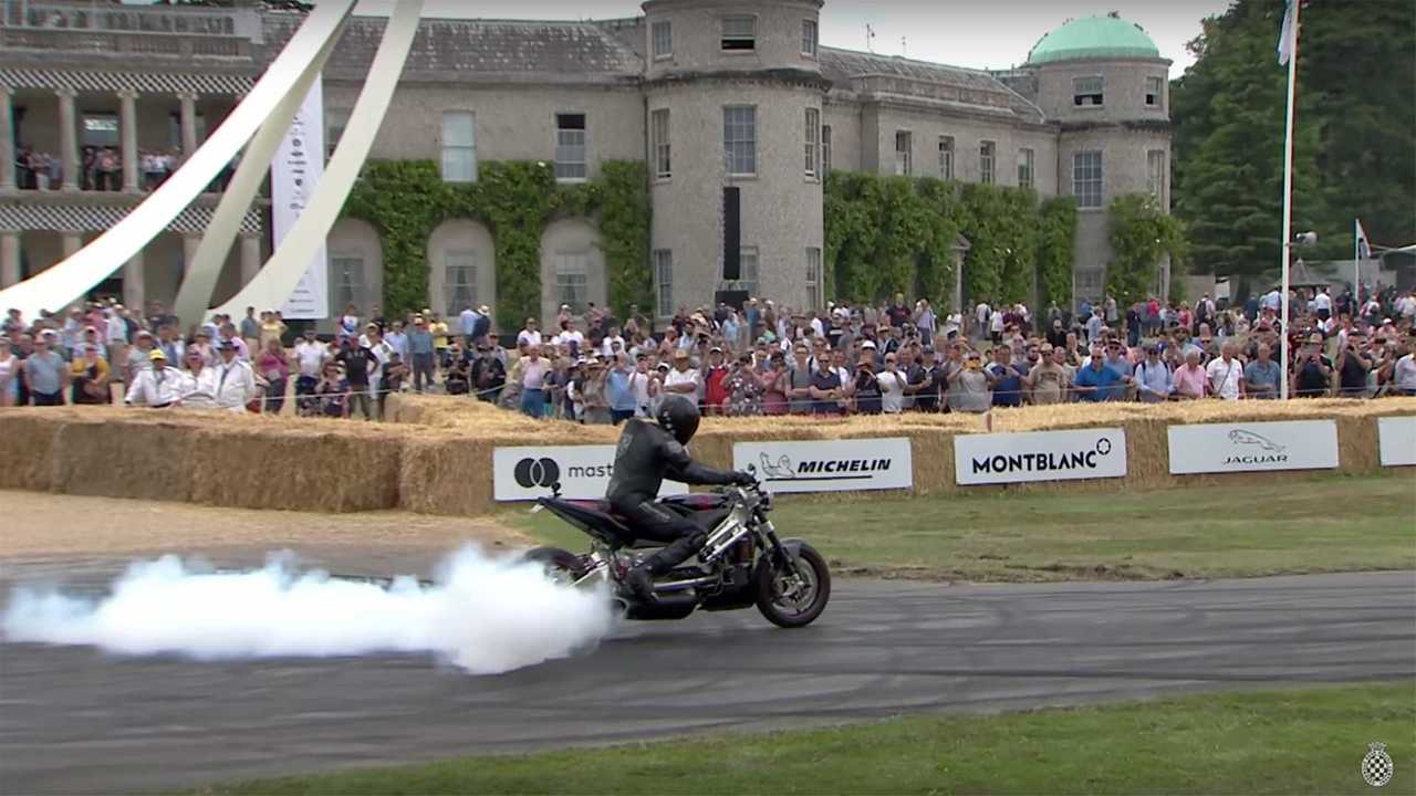 Zef Einseberg on C20B Turbine Bike At Goodwood