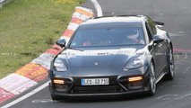 Porsche Panamera Turbo with aero kit spy photo