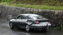 2010 Saab 9-5 sedan spy photos in the Alps
