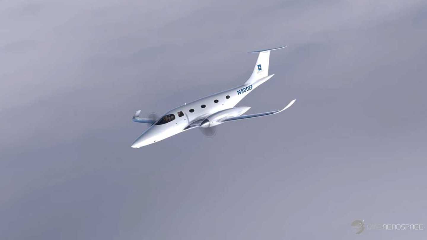 Bye Aerospace Develops 8Seat eFlyer 800 Electric Aircraft