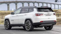 7 koltuklu Jeep Compass render