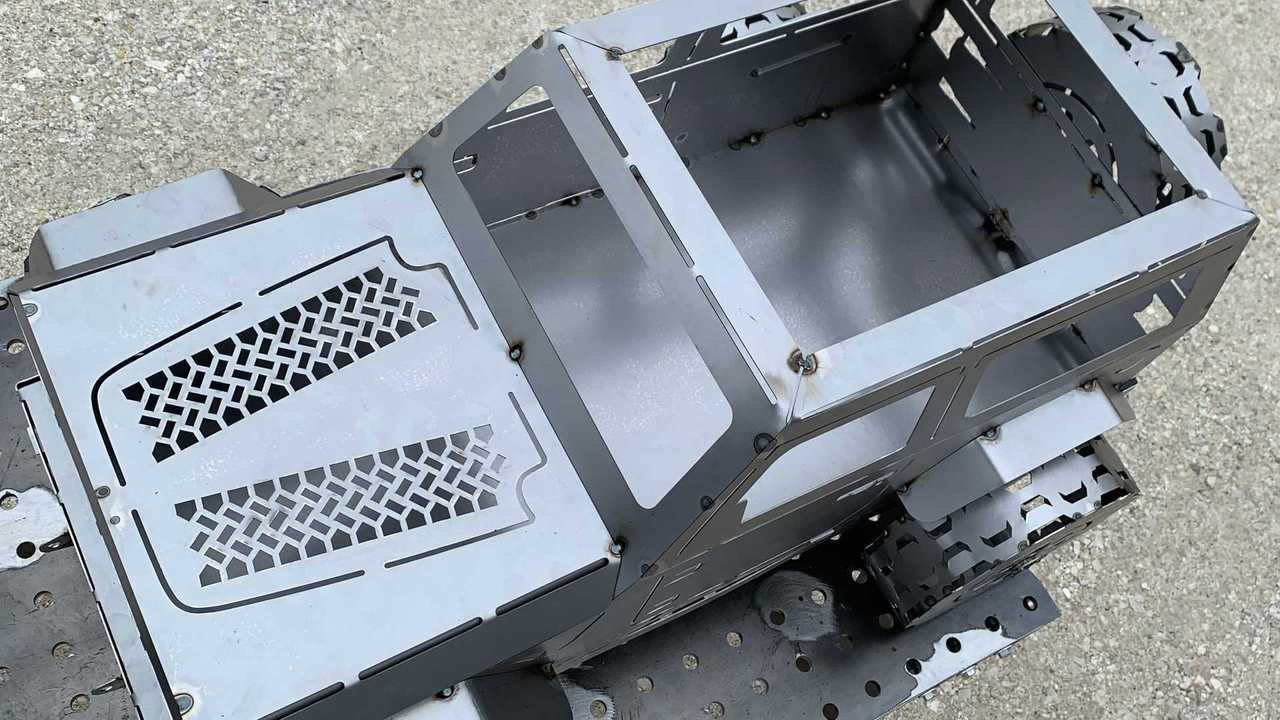 Jeep Wrangler chimenea de forja