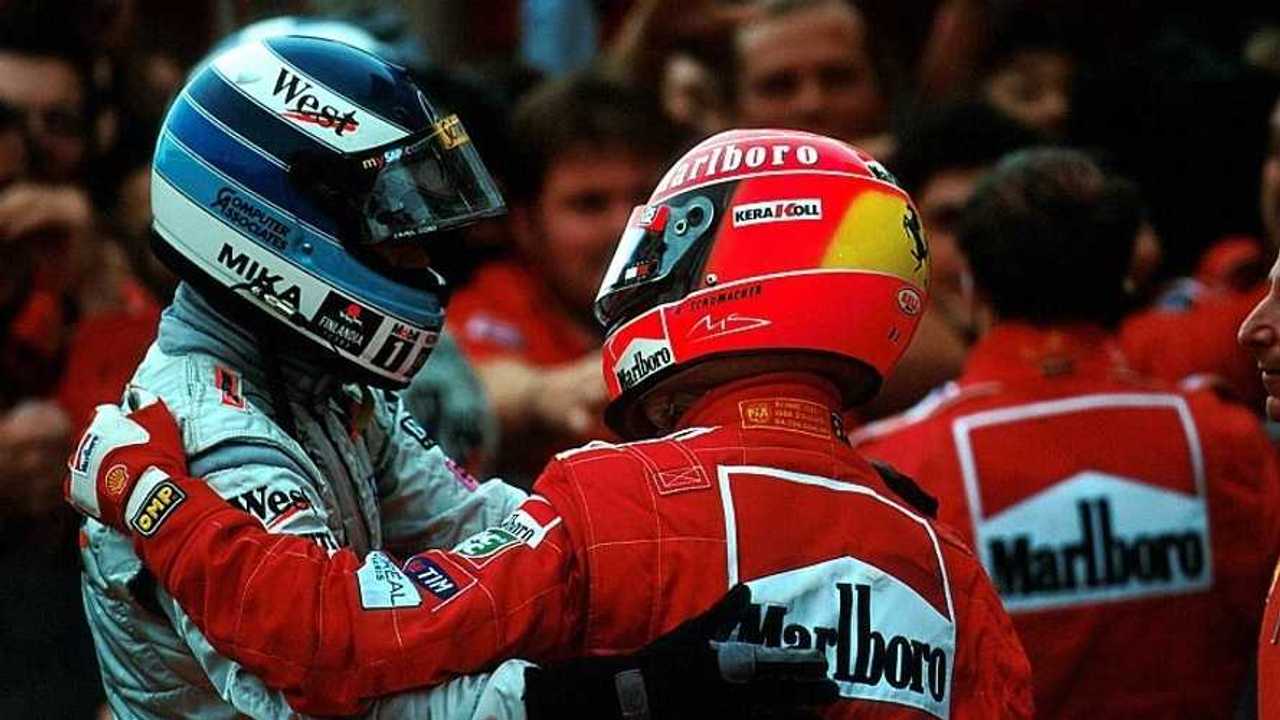 Mika Hakkinen y Michael Schumacher