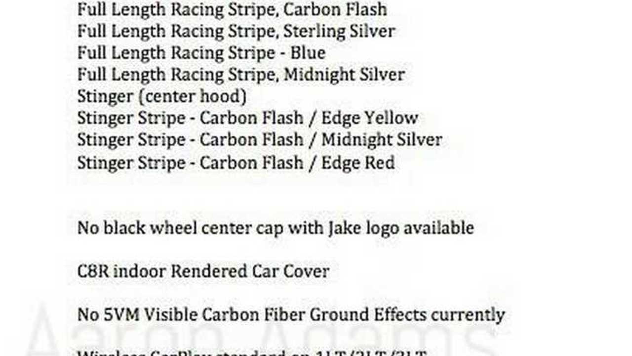 2021 Chevy Corvette C8 changes