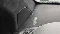 Check Water Flowing Inside Tesla Model X When It Crosses Puddles