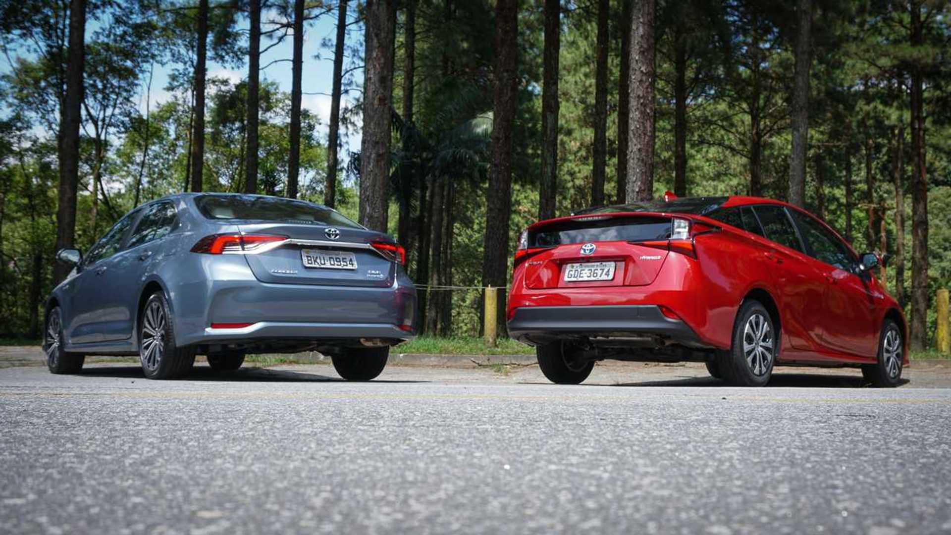 Comparativo Toyota Corolla Hybrid vs. Prius Criatura ou criador?