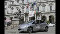 Una Nissan Leaf a Chiara Appendino