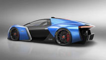 Tesla EXP hiper otomobil render