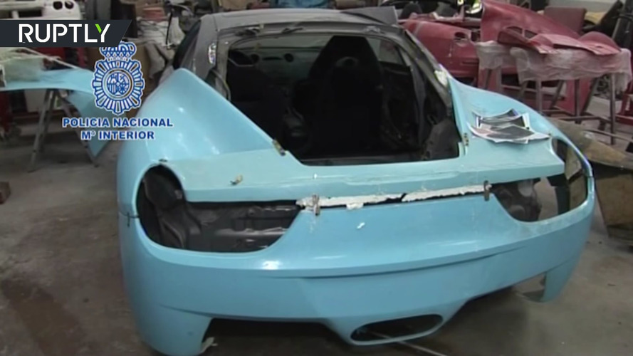 Fake Ferrari and Lamborghini cars in Spain