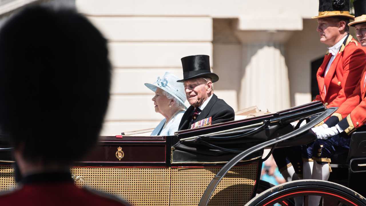 HRH Prince Philip with Queen Elizabeth during her 2017 birthday celebration