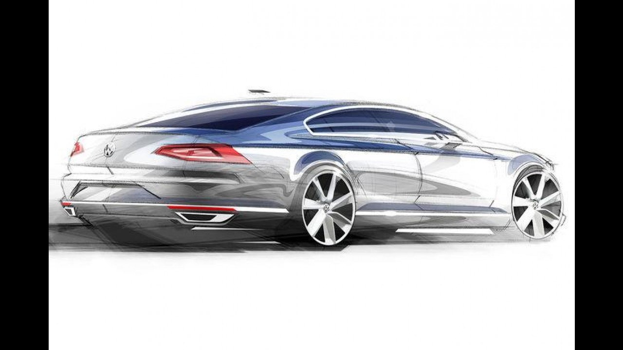 Novo Volkswagen Passat tem detalhes e primeiros esboços divulgados