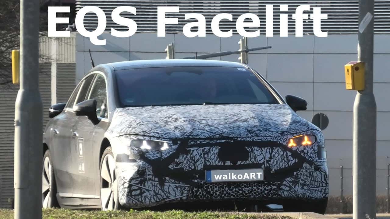 Mercedes EQS Facelift im Erlkönig-Video