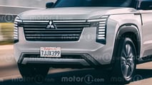 2028 Mitsubishi Montero Rendering by Motor1