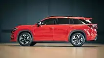 Skoda Kodiaq als Papiermodell im Maßstab 1:10