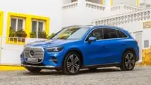 Mercedes GLC EQ Avantgarde (2026) in Klarblau Metallic: Das Exterieur