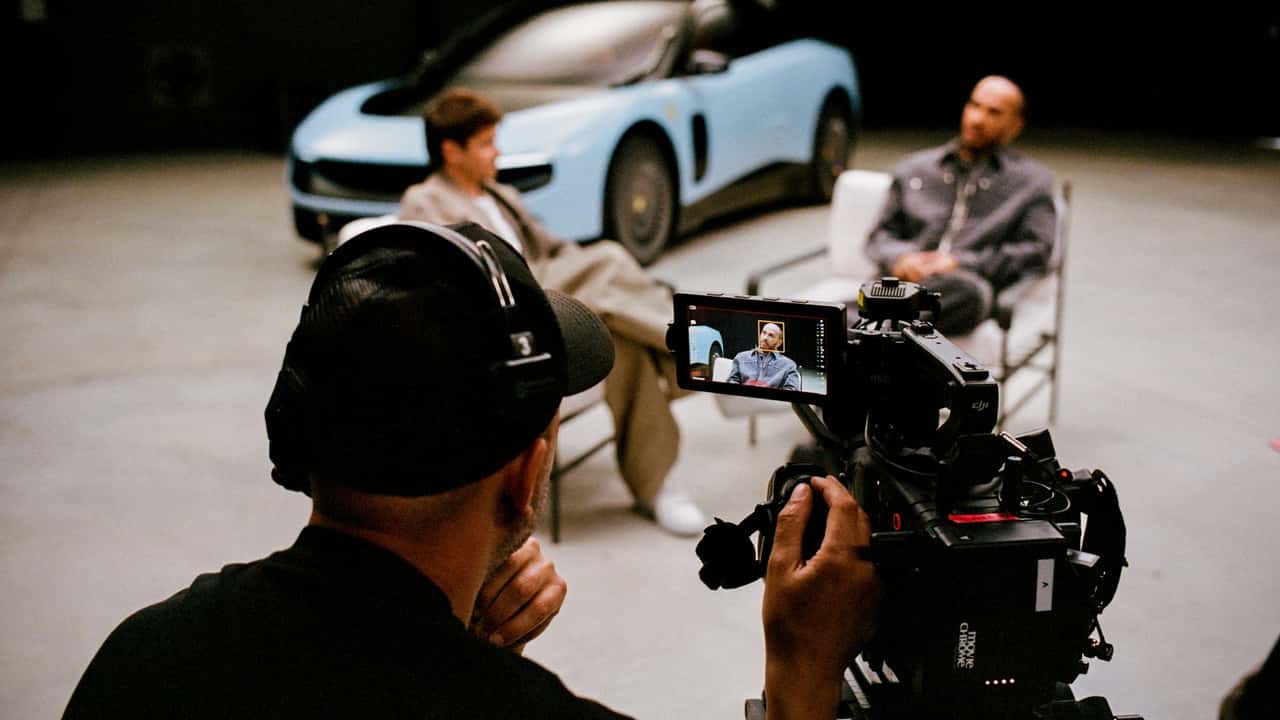 Estávamos nos bastidores da Ferrari Luce, com Hamilton e Leclerc; veja como foi