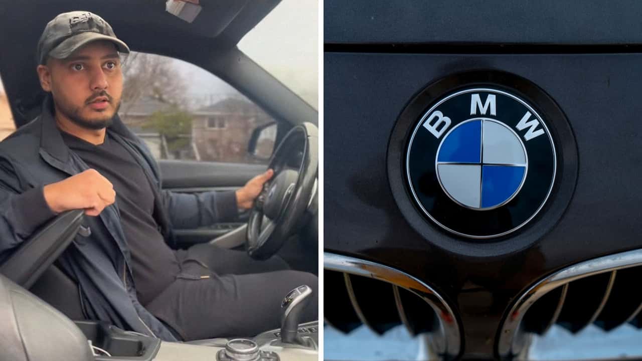 Man Starts His BMW. Then He Hears A Warning Bell