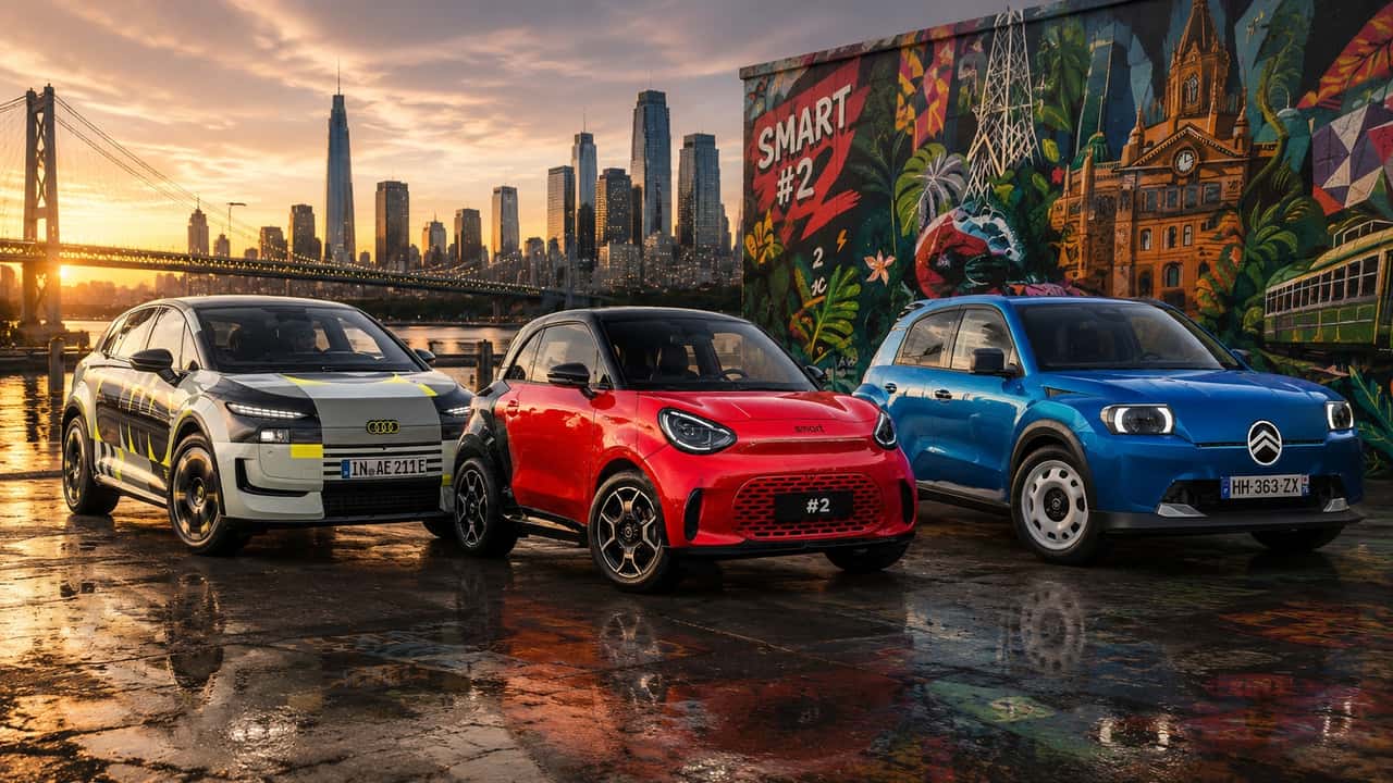 Smart #2, Citroen 2CV, Audi A2 e-tron