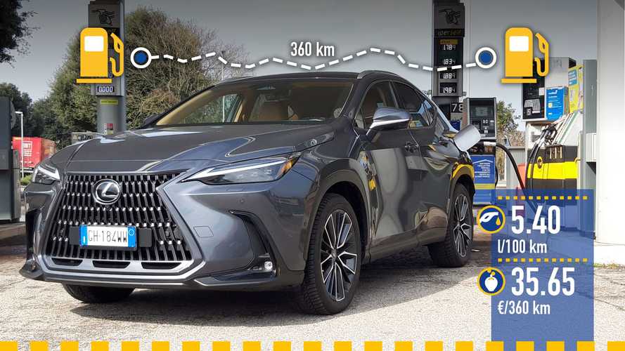 Lexus NX full hybrid (2023), la prova dei consumi reali