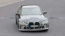 BMW M3 CS mit weniger Tarnung erwischt (Oktober 2022)