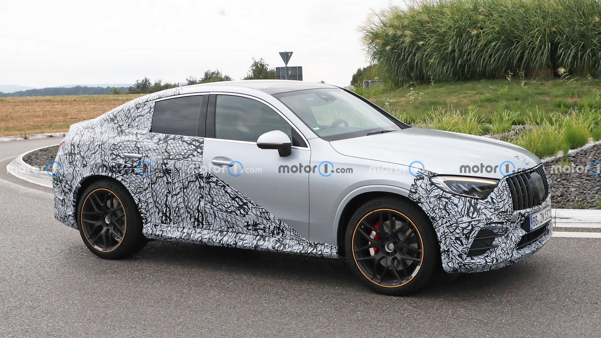 2024 Mercedes GLC 43 Coupe Spied Taking Corners Near AMG Headquarters