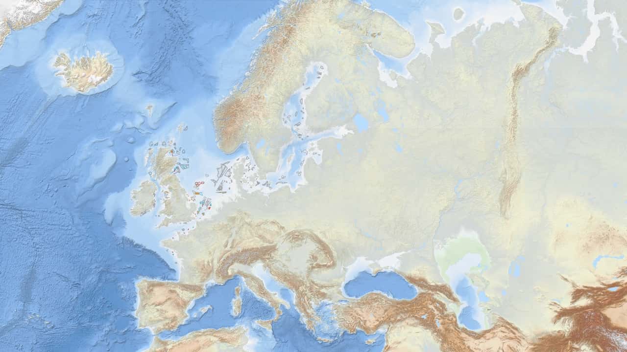 La mappa europea ufficiale degli impianti eolici offshore attivi nel 2023