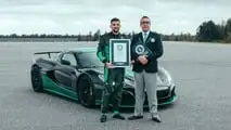 Rimac Nevera beim Rückwärtsfahr-Weltrekord