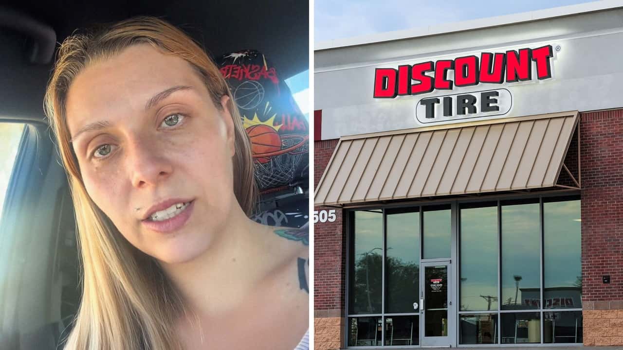 Woman goes to Discount Tire. Then a worker goes.jpg