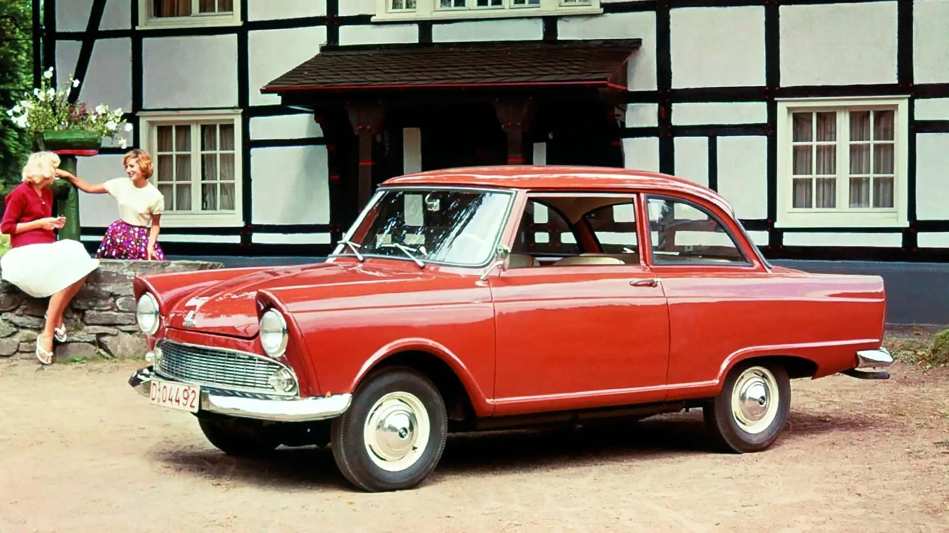 Tekno Danemark 727 – DKW Junior De Luxe Rouge En Boite D’origine, Super état Pour Collection