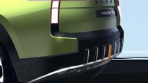 Skoda Vision 7S: Exterieur-Skizze des Hecks (Detail)