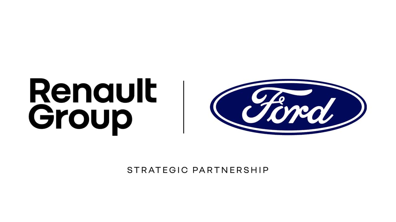 Logos von Renault und Ford (