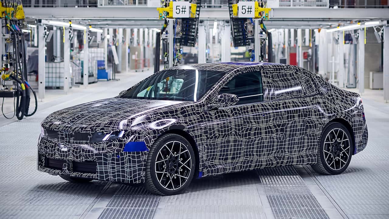 BMW i3 Vorserienfahrzeug im BMW Group Werk München