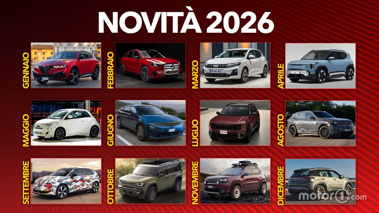 Novità auto 2026 calendario lista
