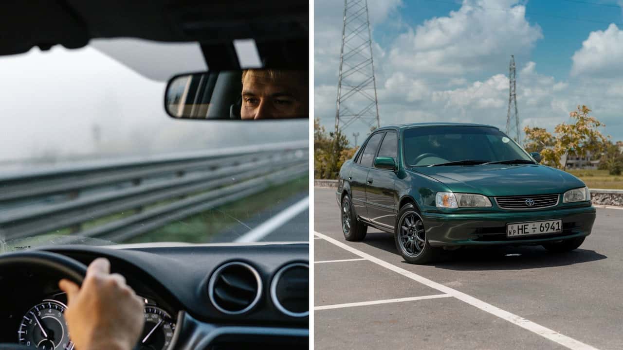 Man spots Toyota Corolla on the highway. He can’t believe what’s on the roof