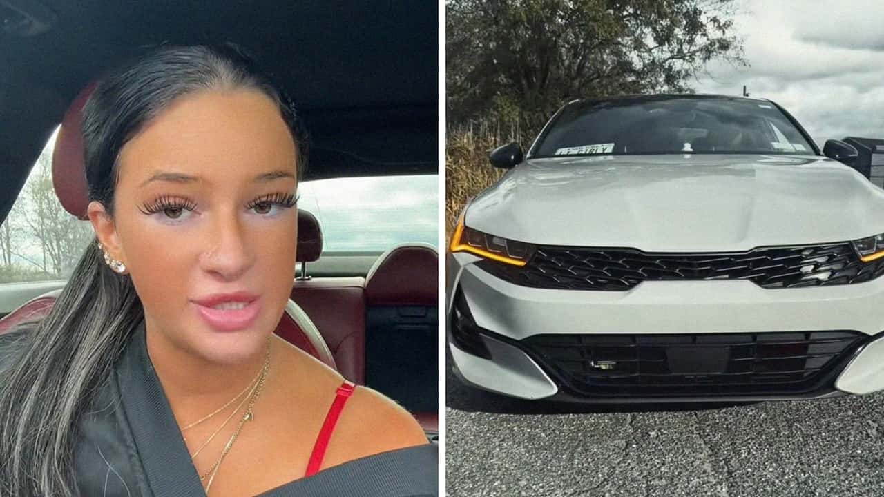 Woman buys new car