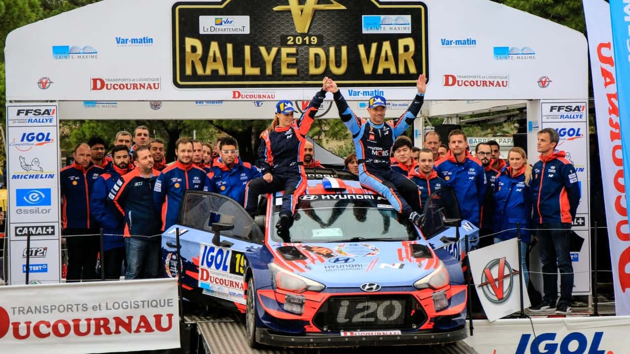 Le vainqueur de l'édition 2019 du Rallye du Var, Sébastien Loeb