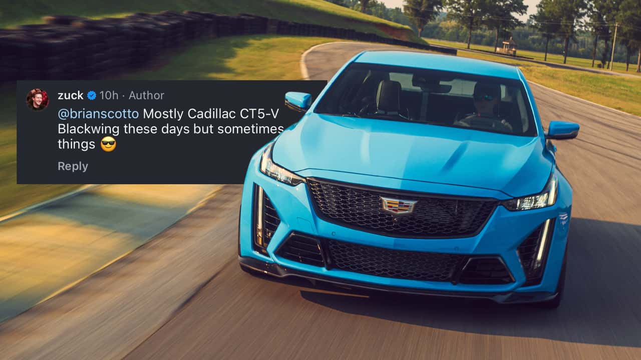 Mark Zuckerberg Cadillac CT5-V Blackwing