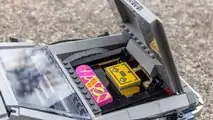 Ritorno al futuro DeLorean Lego Hood Open