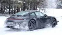 Porsche 911 Non-Turbo Facelift Rear View Spy Photo