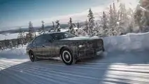 BMW i7 2023 en Arjeplog, Suecia