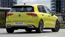 VW Golf (2024) mit Facelift als Rendering