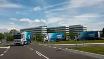 Il roadshow del Mercedes eActros