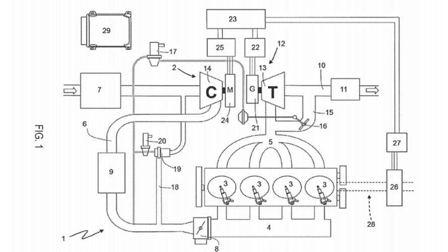 Ferrari Files Cool-Sounding E-Turbo 4-Cylinder Engine Patent