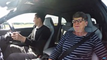 Grandma drives Audi RS4