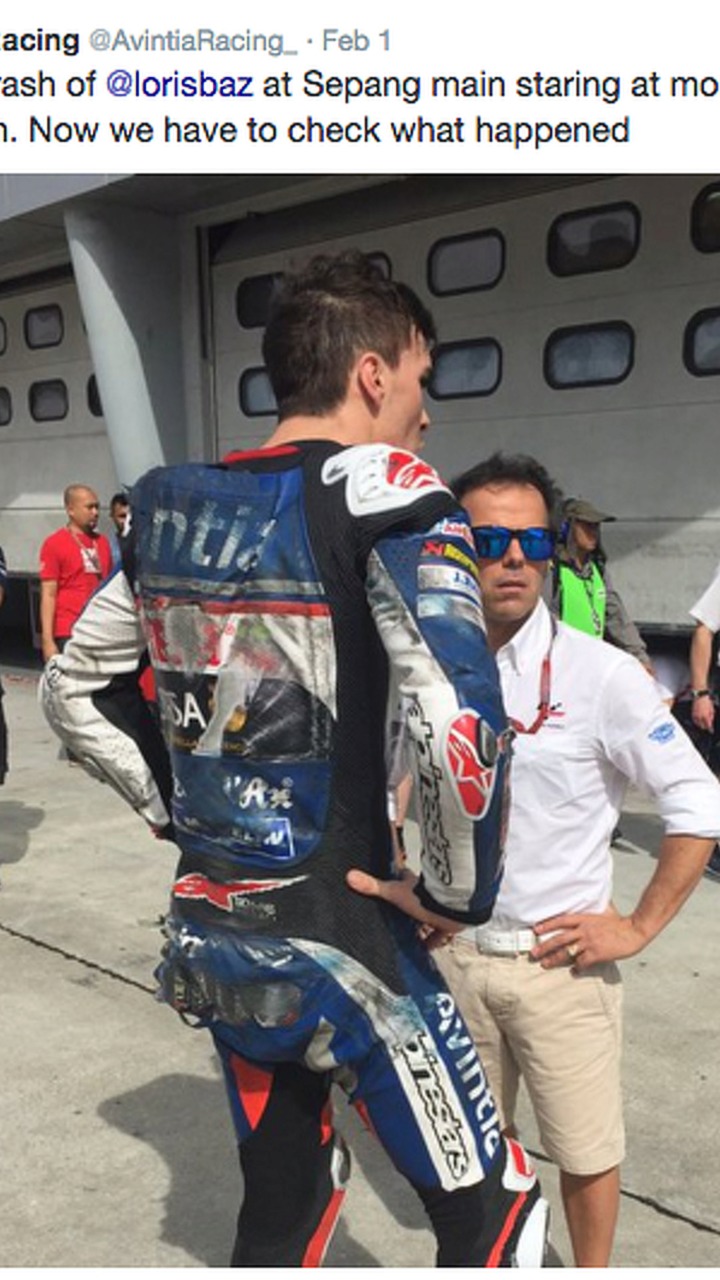 Loris Baz's Insane 180mph Crash At Sepang During Practice - Video